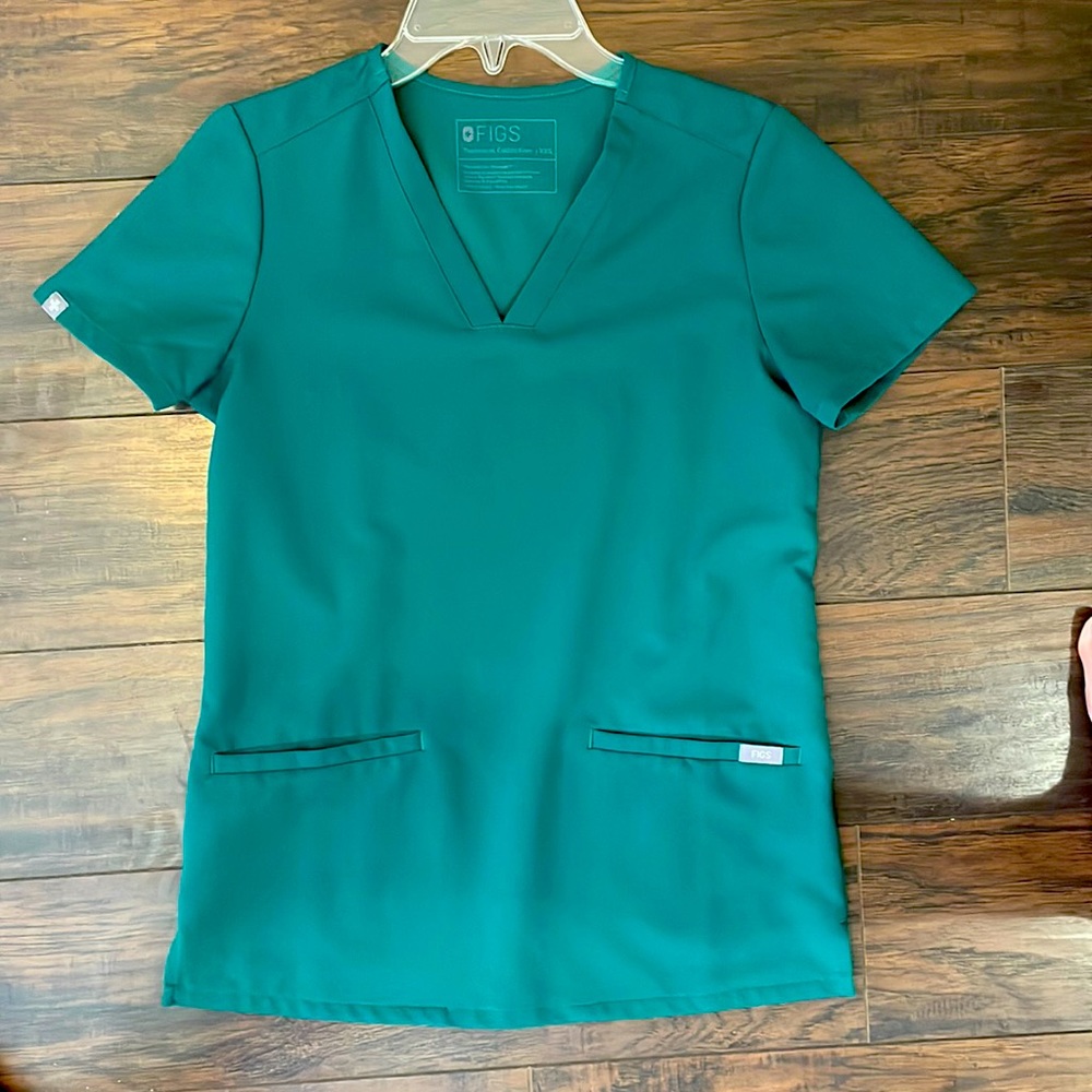 Figs original top hunter green size XXS